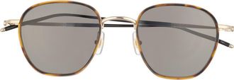Montblanc 49mm Square Sunglasses in Havana Gold Grey at Nordstrom Rack