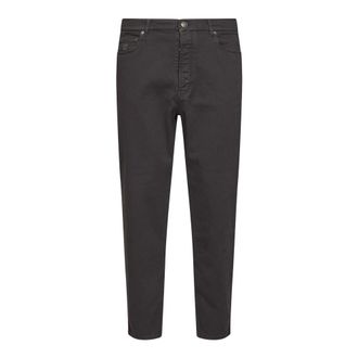 Brunello Cucinelli Brunello Cucinelli, Cropped Trousers, male, Brown, Size: 2XL Iconic Fit Jeans