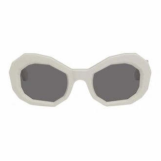 Amiri Womens Honeycomb Sunglasses In Alabaster