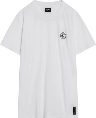 Fendi Witte T-shirt en Polo Collectie - Heren - T-shirts - Wit - S - Tops
