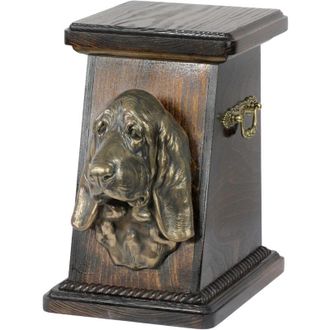 OEM Basset Hound - Urna Para Cenizas De Perro, Elegante Urna Con Estatuilla, Urna Conmemorativa Con Busto De Perro De Art-dog
