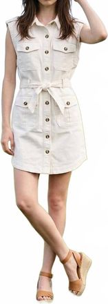 Tribal Denim Cocomilk Dress In White