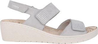 Mephisto Sandalen met brede pasvorm - Dames - Sleehakken - Grijs - 41 EU - Su&egrave;de - Schoenen