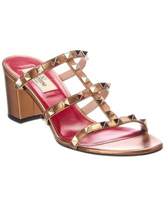Valentino Rockstud Caged 64 Leather Sandal