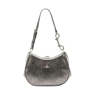 Vivienne Westwood Shoulder Bags, female, Gray, Size: ONE SIZE Charm Frame Shoulder Bag
