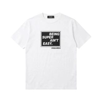 Dsquared2 Camiseta con eslogan estampado - Tops - Mujer - Blanco - 3XL