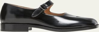 Maison Margiela Tabi Leather Mary Jane Ballerina Flats