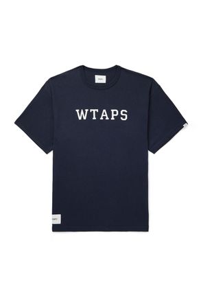 Wtaps Academy 01 Logo-Print Cotton-Blend Jersey T-Shirt