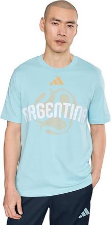 adidas Fifa World Cup 2026 Argentina T-shirt Mens Workout Icey Blue : 2XL, Cotton