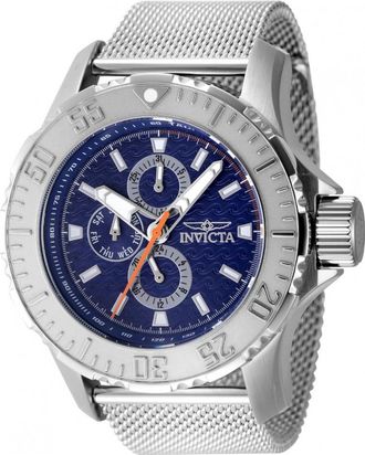 Invicta IN-48011 Mens Vintage Watch - Silver - One Size