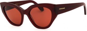 Ferragamo SF1107S 653 Opaline White/Brown