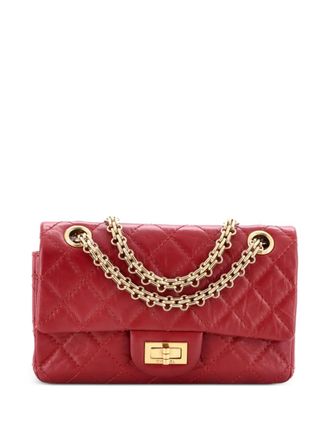 Chanel Borsa a tracolla 224 Reissue 2.55 in pelle di vitello trapuntata con battente - Rosso