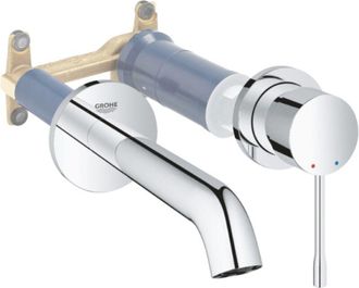 GROHE Essence Mezclador De Lavabo De Pared Talla M Cromo Con Cuerpo Empotrado