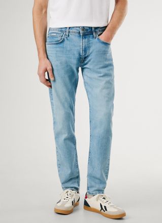 Pepe Jeans London Regular-fit-Jeans PEPE JEANS STANLEY, Herren, Gr. 30, L&auml;nge 32, blau (light used wiser), Denim/Jeans, Obermaterial: 89% Baumwolle, 10% Polyester, 1% E
