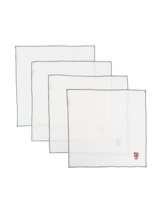 The Conran Shop embroidered lobster motif napkin (set of 4) - White