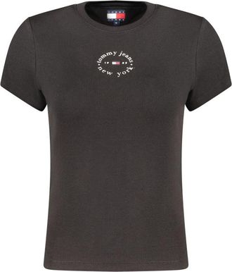Tommy Hilfiger Zwarte Katoenen Dames T-Shirt