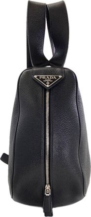 Prada Black Leather Backpack (Pre-Owned)