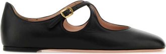 Bally Black Leather Ballet Flats