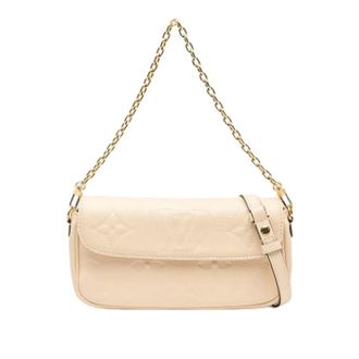 Louis Vuitton Pre-owned The Ivy Wallet on Chain - Dames - Pre-owned - Beige - Maat: ONE Size Leer