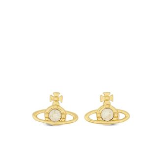 Vivienne Westwood Nano Solitaire Oorbellen - Dames - Oorbellen - Geel - ONE Size - Accessoires