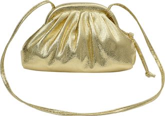 Generic Executive Briefcase Ladies Crossbody Bag Clutch Clutch Clutch Clutches Large Capacity Pleated Bag Single Shoulder Feed Project Handbags (Gold, One Siz