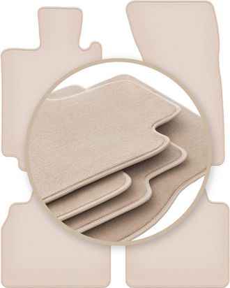 OEM Alfombrillas Premium Beige Para: Mercedes S W220 4matic Largo 1998-2005