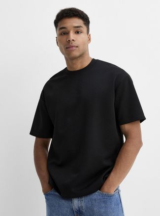 Le 31 Mens Embossed geo T-shirt