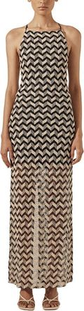 Shona Joy Noor High Neck Maxi Dress