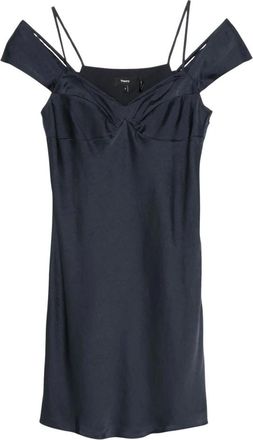 Theory Midi Kleedjes - Dames - Casual kleedjes - Blauw - XS - Kleedjes