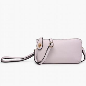 Jen & Co. Crossbody Wristlet Clutch In Cool Pink