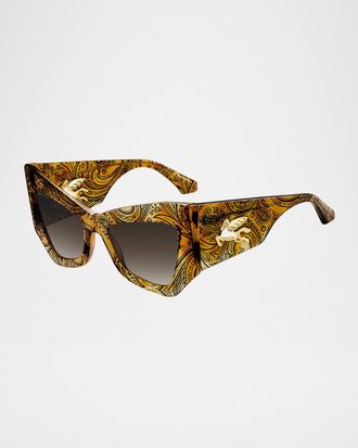 Etro mania Acetate Butterfly Sunglasses