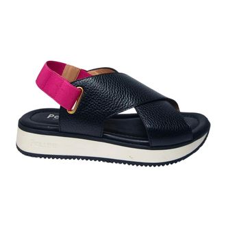 Pollini Schoenen, Dames, Zwart, 36 EU, Leer, Sandali Pelle
