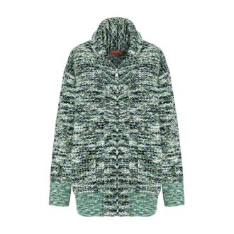 Missoni Cardigan Zip-Up Oversize - - Knitwear - Donna - Multicolore - M