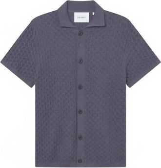 Les Deux Mens Gespertus Short Sleeve Knit Shirt In Graystone