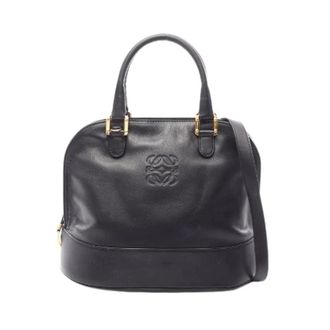 Loewe Pre-owned Anagram Leder 2way Handtas - Dames - Pre-owned - Zwart - Maat: ONE Size Leer