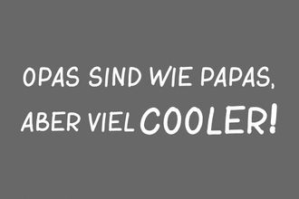 Queence Metallbild »Cooler« Schriftzug Sprüche Sprüche & Texte 1 Stk. tlg. Stahlschild, Blechschild, Sprüche, Texte, witzig, Opa, Papa