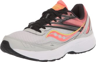 Saucony Womens Cohesion 15 Running Shoe, Fog/Sunstone, 8.5