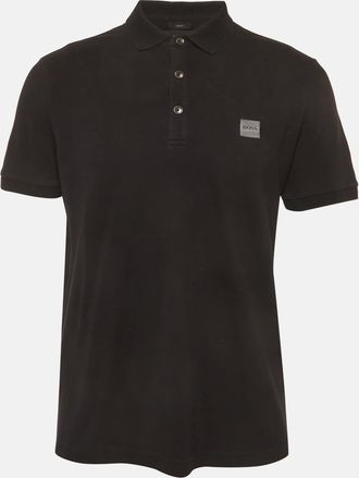 HUGO BOSS Boss By Hugo Boss Brown Mesh Jersey Polo T-Shirt