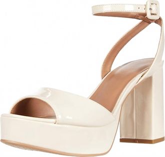 Chinese Laundry Womens Theresa Patent Platform Heel In Bone