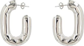 Paco Rabanne XL Link Hoop Oorbellen - Dames - Oorbellen - Grijs - ONE Size - Accessoires