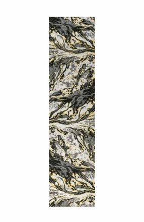 Jonathan Y Designs Swirl Marbled Abstract Area Rug in Black/yellow at Nordstrom, Size 5Ft 0In X 8Ft 0In