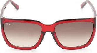 Ferragamo SF1018S Gradient Lens Sunglasses - Red
