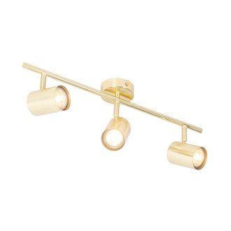 QAZQA Moderno Plaf&oacute;n Moderno Lat&oacute;n 3-luces Regulables - Jeana Acero Alargada Adecuado Para Led Max. 3 X 35 Watt - Qazqa