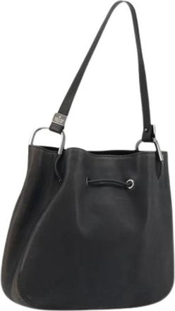Gucci Pre-owned Bucket Bags, female, Black, Size: ONE SIZE Pre-owned Vintage Bucket Shoulder Bag