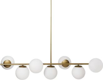 Beliani L&aacute;mpara colgante Metal Dorado