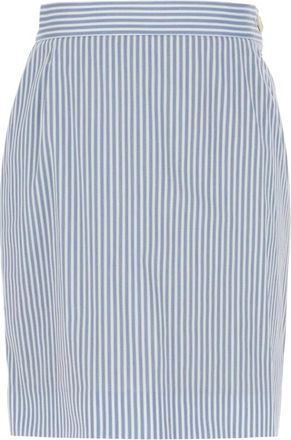 Vivienne Westwood Striped Mini Skirt - Dames - Kokerrokken - Blauw - S - Katoen - Rokken