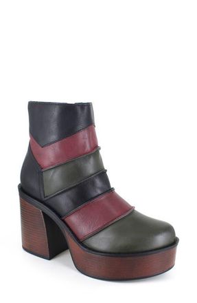 Zigi Soho Noa Platform Bootie in Black/Red at Nordstrom, Size 10