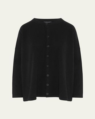 Eskandar Slim-Sleeve Cashmere Cardigan