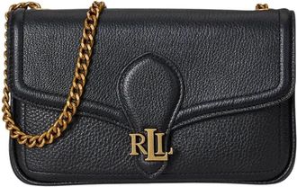 Ralph Lauren 432977374001 Schoudertassen - Dames - Schoudertassen - Zwart - ONE Size - Leer - Tassen