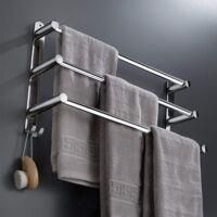 OEM Toallero Retr&aacute;ctil De Acero Inoxidable - Longitud Ajustable De 43 A 78 Cm - Instalaci&oacute;n Sin Taladros Para Ba&ntilde;o Y Cocina - Crezuo